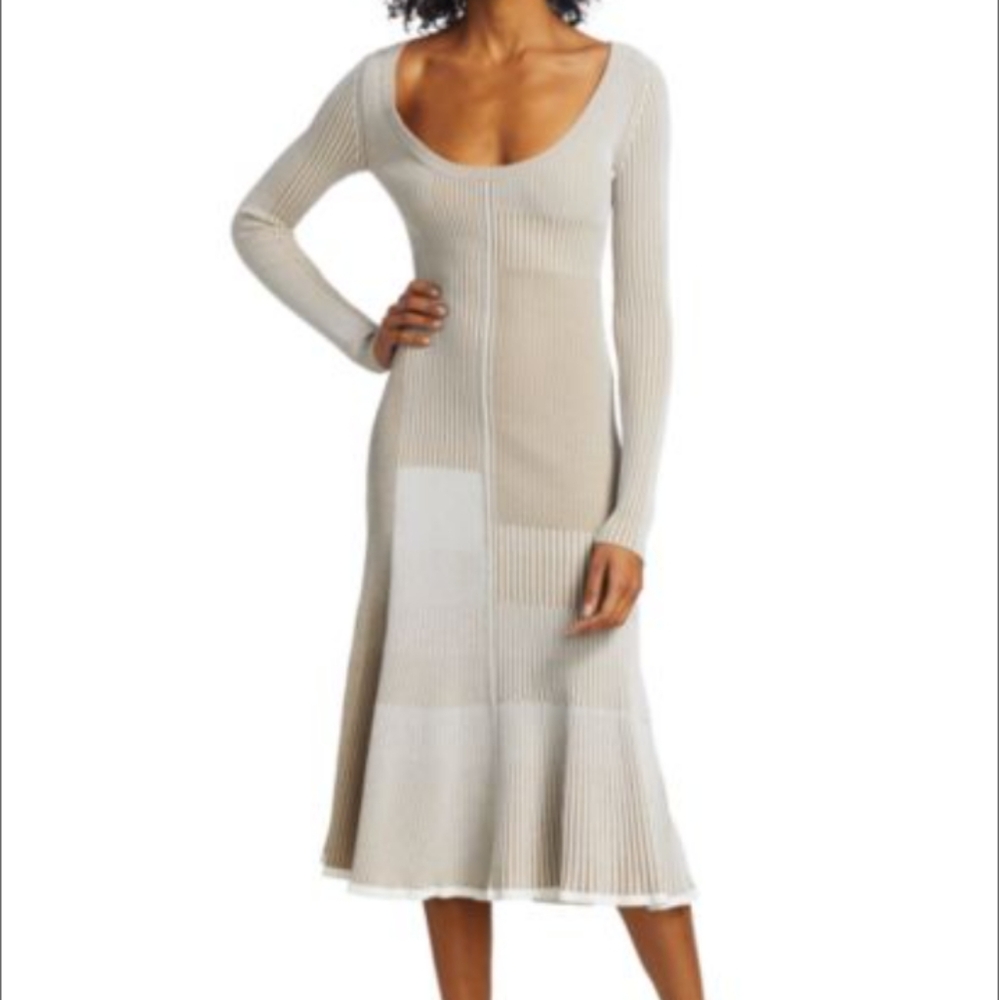 Proenza Schouler Patchwork Knit Dress